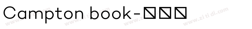 Campton book字体转换